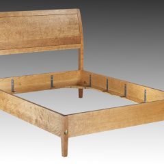 Cherry Sleigh Bed